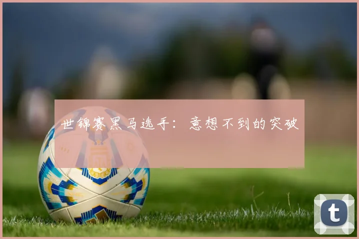 世锦赛黑马选手:意想不到的突破