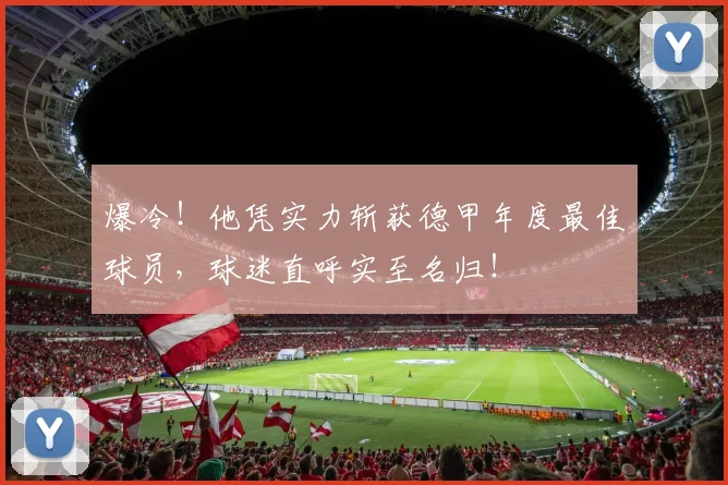 爆冷!他凭实力斩获德甲年度最佳球员,球迷直呼实至名归!